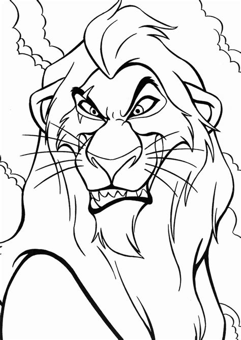 Desenho Para Colorir Rei Leão