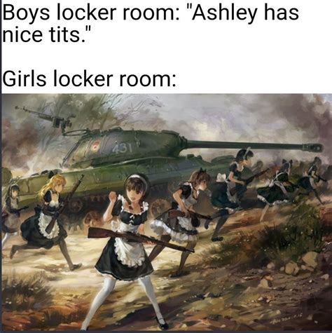 Girls Locker Room Aint As Chill As You Think Animememes