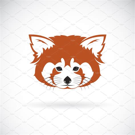 Vector Of Red Panda Head Design ~ Icons ~ Creative Market