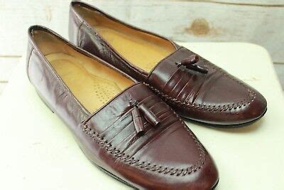 Stacy Adams 11 5 M Tassel Loafers Burgundy Men S Shoes EBay