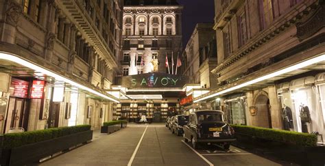 Entrance To The Savoy Hotel On The Strand London Wayfarer