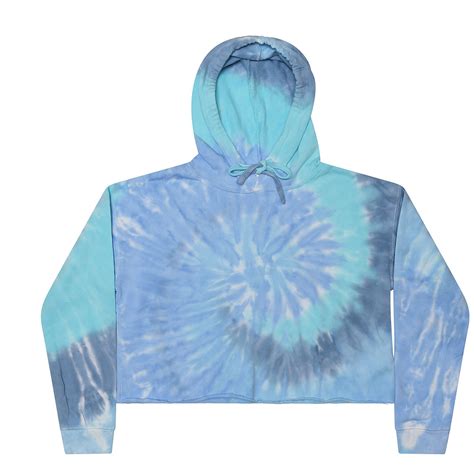 Colortone 8333 Adult Tie Dye Crop Top Hoodie 2204 Sweatshirts
