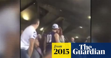outrage over video of man allegedly hitting woman at afl match in perth afl the guardian
