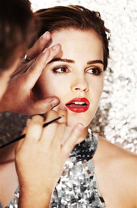 Emma Watson Launches New Lancome Rouge In Love Lipstick And Nail