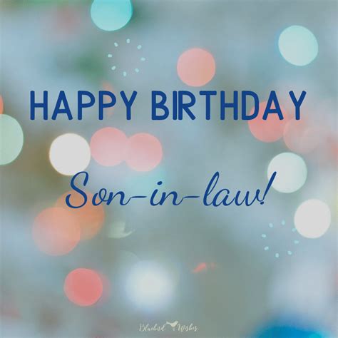 Birthday Wishes For Son In Law Images Nicky Mabe