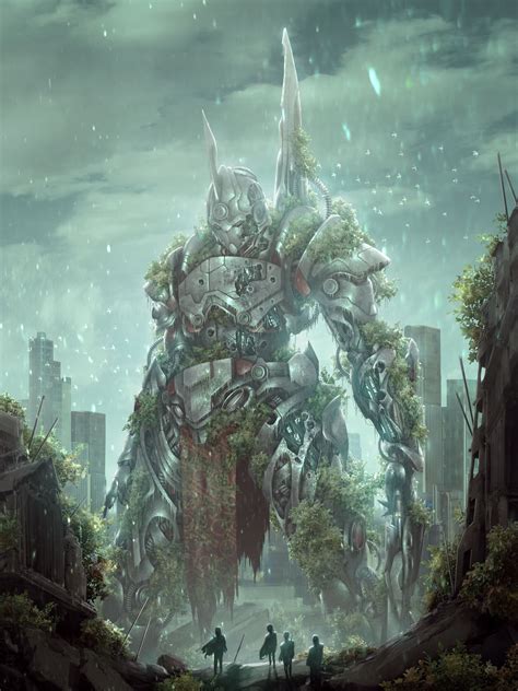 Forgotten Robot Fantasy Monster Sci Fi Art Fantasy Art