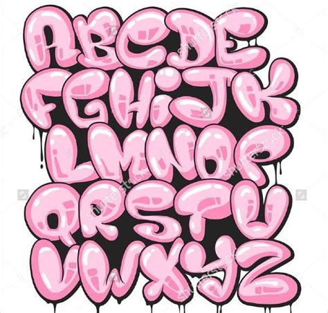 9 Bubble Letter Alphabets  Download Graffiti Alphabet Graffiti