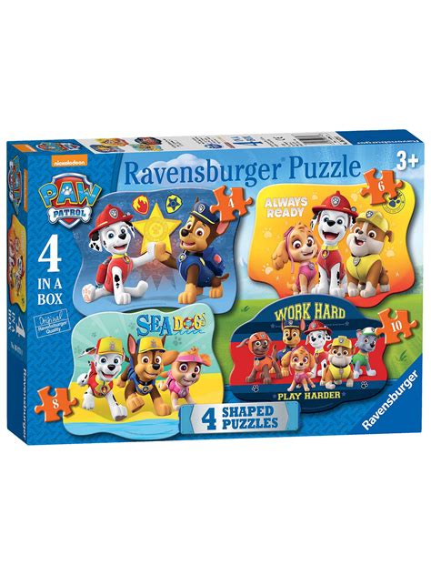 Paw Patrol 4 In A Box Jigsaw Puzzle 52 Pieces At John Lewis And Partners