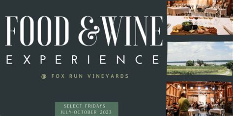 Upcoming Events Fox Run Vineyards