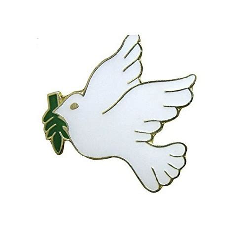 Sterling Ts White Dove With Olive Branch Lapel Pin Pack Of 12