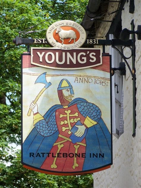 Sign For The Rattlebone Inn © Maigheach Gheal Cc By Sa20 Geograph