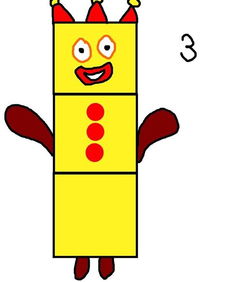 Happy Go Lucky 3 From Numberblocks By Mjegameandcomicfan89 On