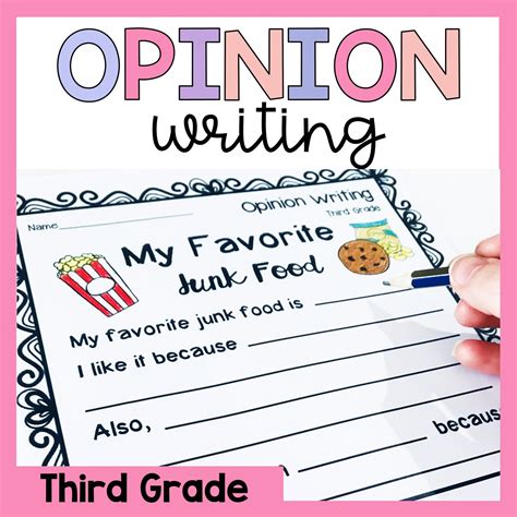 Third Grade Opinion Writing Prompts Terrific Teaching Tactics