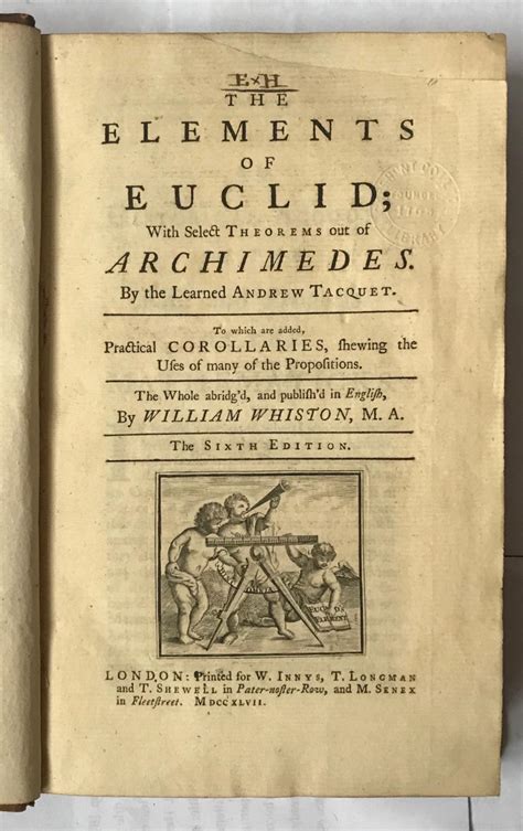 The Elements Of Euclid With Select Theorems Out Of Archimedes Par