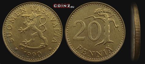 Coinzeu • 20 Penniä 1963 1990 Coins Of Finland