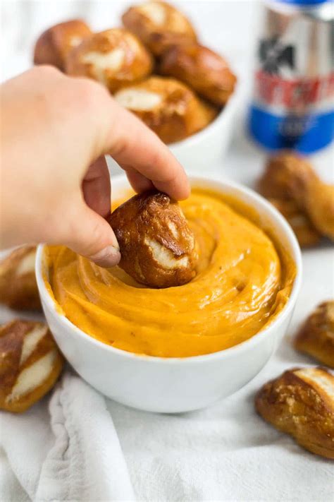 Soft Pretzel Bites With Beer Cheese Dip What Molly Made