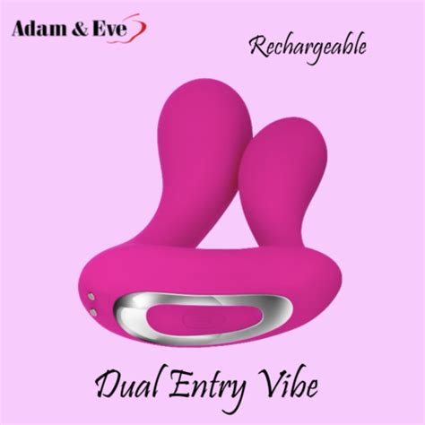 Adam Eve Rechargeable Dual Entry Vibrator With Remote Control YEARS WARRANTY EBay