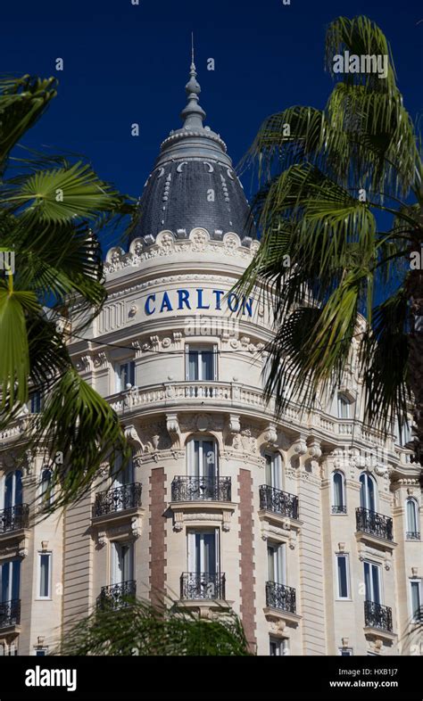 Intercontinental Carlton Hotel Cannes France Stock Photo Alamy