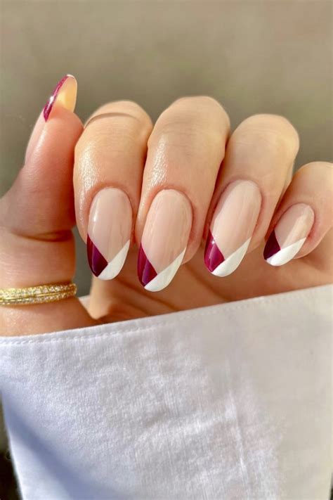 30 Elegant Triangle French Tip Nails For A Unique Look Your Classy Look