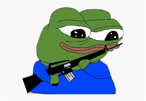 Pepe Meme Rarepepe Gun Twitch Emotes Pepe Hd Png Download Kindpng