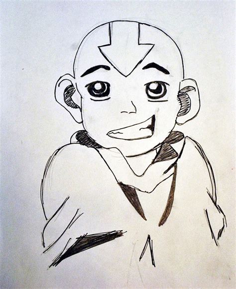 Aang Drawing By Kg1507 On Deviantart