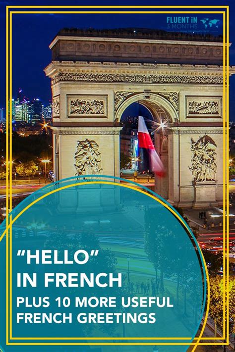11 useful French greetings | French greetings, Hello in french, Learn french