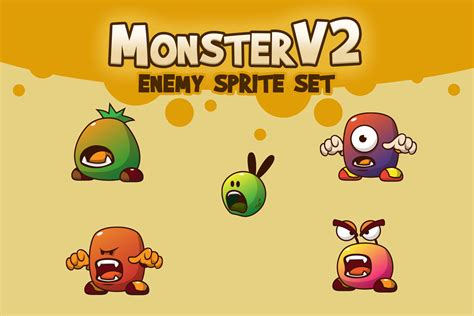 Monster V2 Character Sprites Dowload