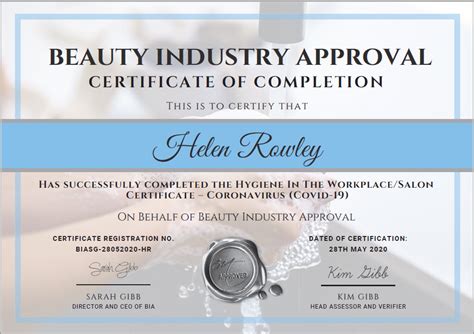 Beauty Industry Certificate Maylee Beauty