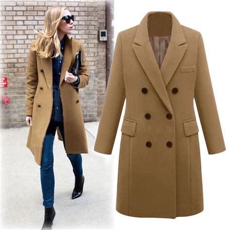 Aliexpress.com : Buy Fashion 2018 Women Long Coat Winter Lapel Wool ...