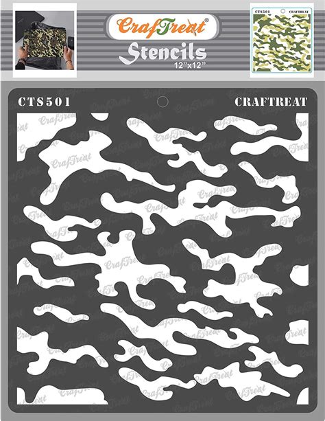 Craftreat Camouflage Stencils For Furniture Painting Camouflage