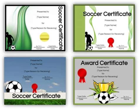 Free Soccer Certificate Maker Edit Online And Print At Home