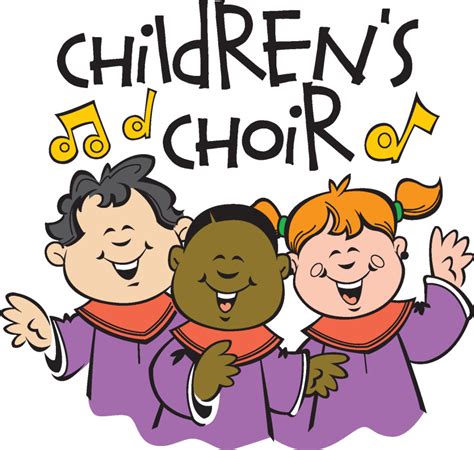 Children Singing Clipart