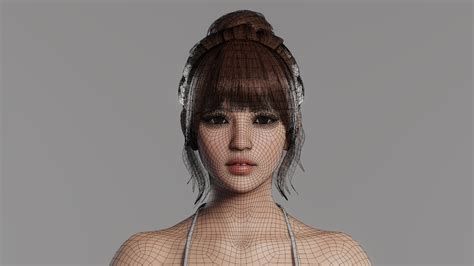 Joy Realistic Female Character Low Poly 3d Model Free Download