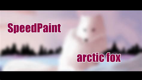 Speedpaint Песец Arctic Fox Youtube