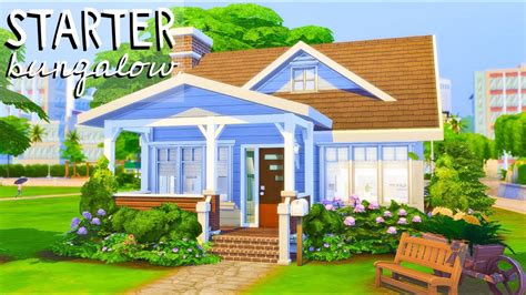 Starter Bungalow 🏡💑 Sims 4 Speed Build Youtube