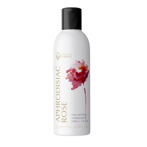 touch by venus aphrodisiac rose massage oil 120ml