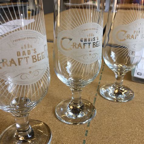 Personalised Tall Craft Beer Glasses Our New Craft Beer Glasses Are Already Proving Popular