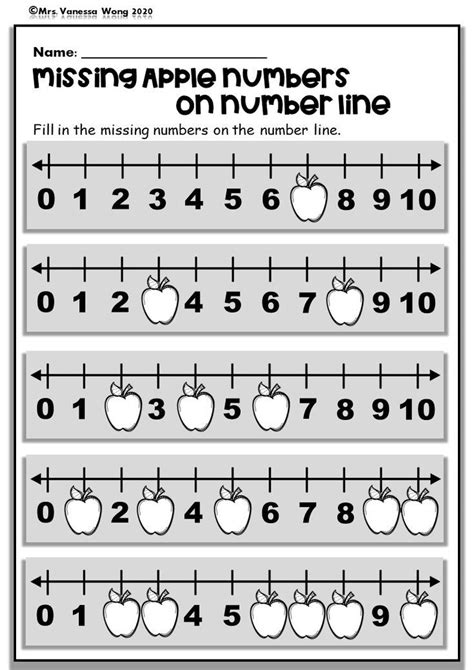 Math Number Line Printable