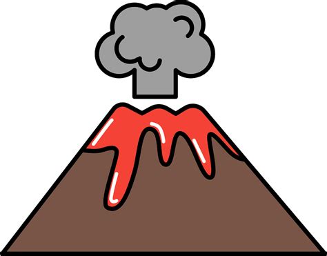 Volcano Lava Clipart