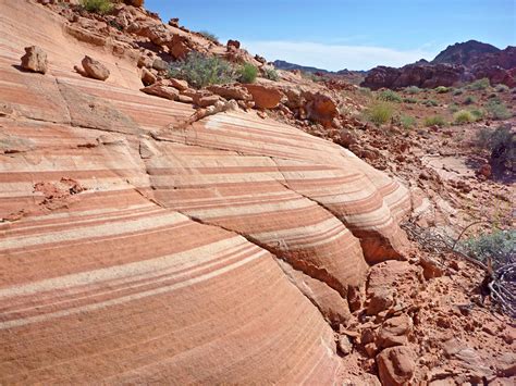 Stripy Hillside Bowl Of Fire Lake Mead National Recreation Area Nevada