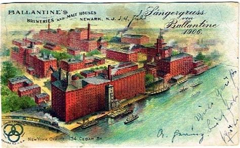 Ballantine Brewing Co Est 1879 Of Newark New Jersey Usa Tavern