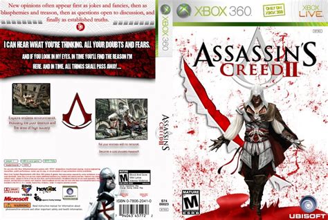 Assassins Creed 2 Xbox 360 Game Covers Assassians Creed 2 Ntsc Custom Cdcovers Cc Front