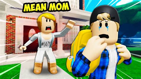 Mean Mom Kicked Out Her Son A Sad Roblox Movie Story Youtube