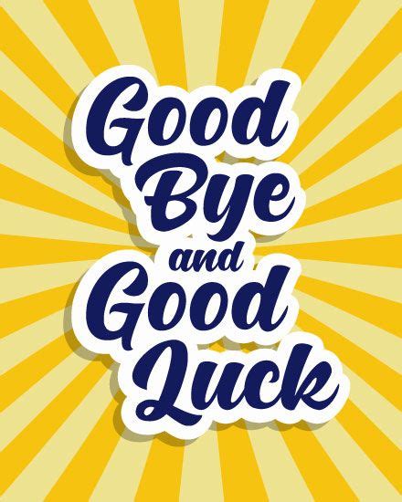 Goodbye And Good Luck Groupgreeting Card Goodbye And Good Luck Farewell Cards Reminder Quotes