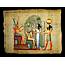 Rare Authentic Hand Painted Ancient Egyptian Papyrus Nefertari Journey 
