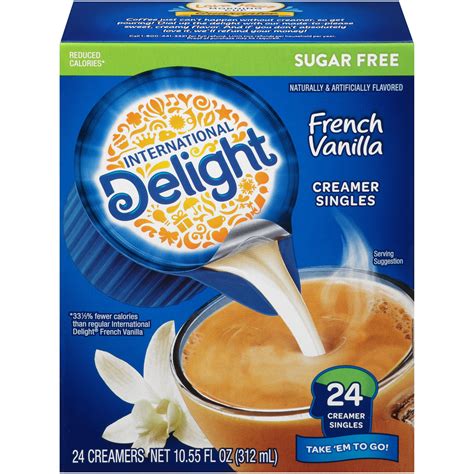 International Delight Sugar Free French Vanilla Coffee Creamer Singles