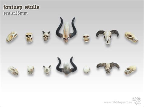 Miniatures Art Team Skulls Tabletop Art