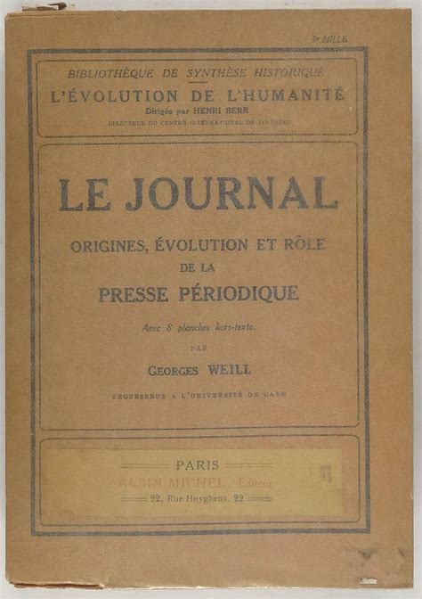Le Journal Origines évolution Et Rôle De La Presse Périodique