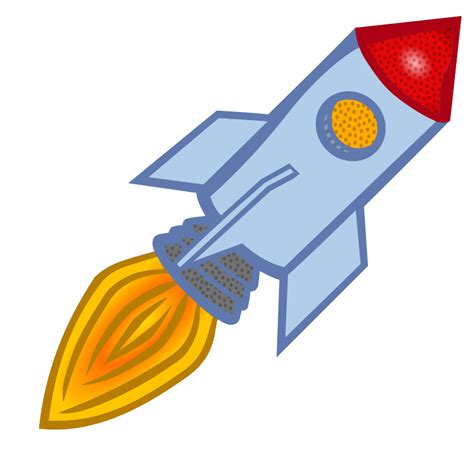 Clipart Rocket Coloured
