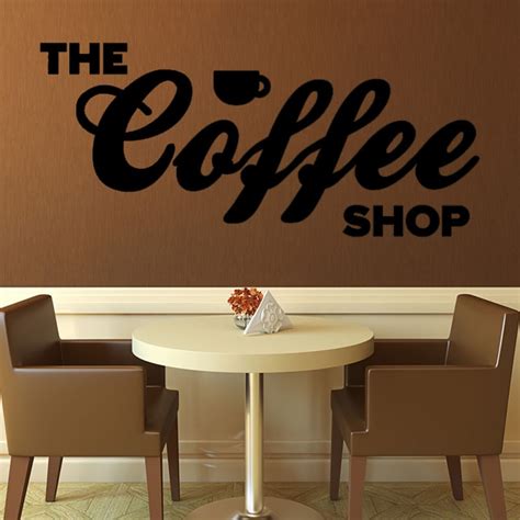 The Coffee Shop Wall Decal Art Vinyl Removable Character Lounge Home